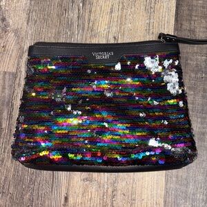 Victoria’s Secret sequence zipper makeup/ travel bag small